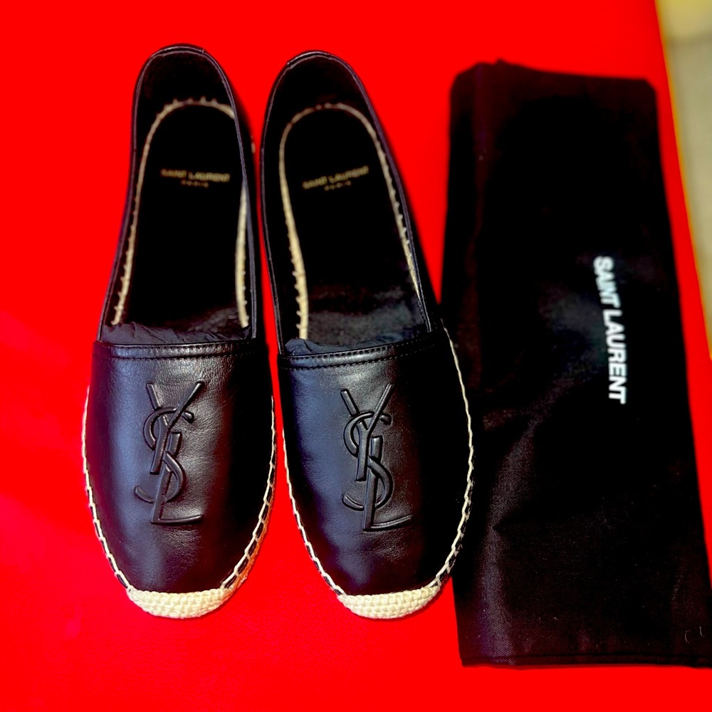 Saint Laurent espadrille flats